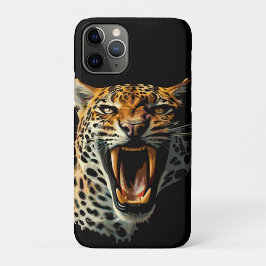 ヒョウの轟音による攻撃頭部 Case-Mate iPhoneケース (裏)