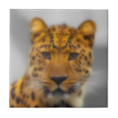 ヒョウの顔 タイル (正面)