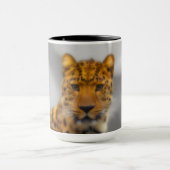 ヒョウの顔 マグカップ (中央)