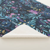 ヒョウの黒い葉 シェルパブランケット (3/4)