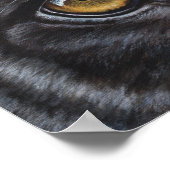 ヒョウの黒目 ポスター (角)