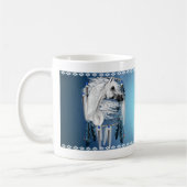 ヒョウのAppyの夢のキャッチャーのマグ コーヒーマグカップ (左)