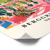 ヒョウはバルコニー、マティスプリント、ビーチシー・デコールに乗った。 ポスター (角)