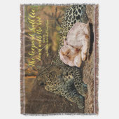 ヒョウは子供アイザイア11と横になります スローブランケット (正面縦)