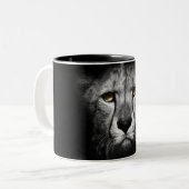 ヒョウは白黒素晴らし、 ツートーンマグカップ (正面左)