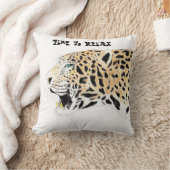 ヒョウへのリラックス時間 クッション (ブランケット)