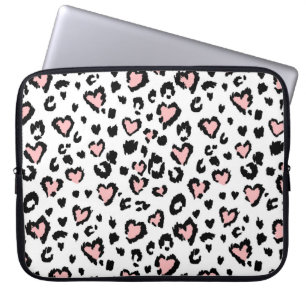 ヒョウまたはジャガーのシームレスなパターン、テクスチャ付きファシ ラップトップスリーブ