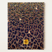 ヒョウやる気を起こさせる型ブラウン黒2025 プランナー手帳 (裏面)