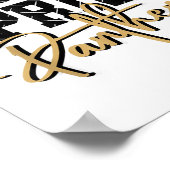 ヒョウを隠せない ゴールドパンサーズ スクール ポスター (角)