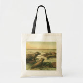 ヒョウアザラシ、ビンテージの水生動物海洋生物 トートバッグ (正面)