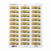 ヒョウアザラシ、ビンテージの水生動物海洋生物 ラベル (フルシート)