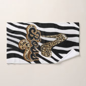 ヒョウアニマルプリントタオルセット…ボスハイヒール バスタオルセット (ハンドタオル)