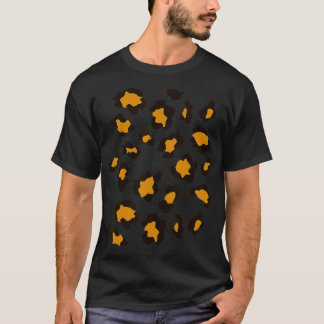 ヒョウアニマルプリントトレンディーグラフィックキッズC Tシャツ