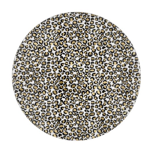 ヒョウアニマルプリントトレー切断板 カッティングボード (正面)