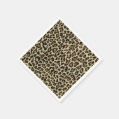 ヒョウアニマルプリントナプキン スタンダードカクテルナプキン (角)