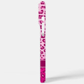 ヒョウアニマルプリントピンクモノグラム Case-Mate iPhoneケース (裏面 / 左)