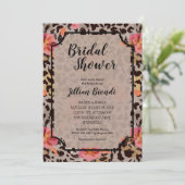 ヒョウアニマルプリントブライダルシャワー 招待状 (スタンド正面)