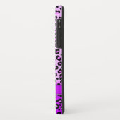 ヒョウアニマルプリント紫モノグラム Case-Mate iPhoneケース (裏面/左)