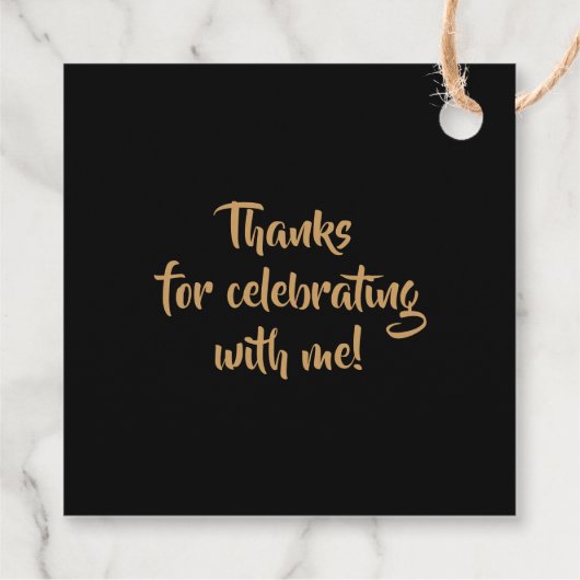 ヒョウアニマルプリント21歳パーソナライズされた誕生日 フェイバータグ (裏面)