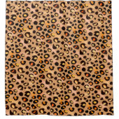 ヒョウアニマルプリント シャワーカーテン (正面)