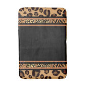 ヒョウアニマルプリント バスマット (正面縦)