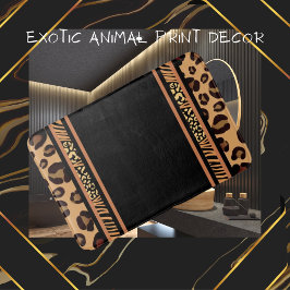 ヒョウアニマルプリント バスマット