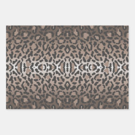 ヒョウアニマルプリント ラッピングペーパーシート
