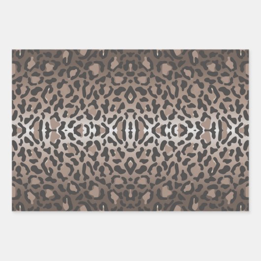 ヒョウアニマルプリント ラッピングペーパーシート (正面)