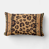 ヒョウアニマルプリント ランバークッション (正面)