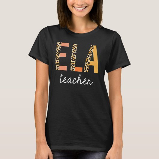 ヒョウエラ先生英語芸術先生 Tシャツ (正面)