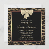 ヒョウエレガントオマンズバースデーパーティー 招待状 (裏面)