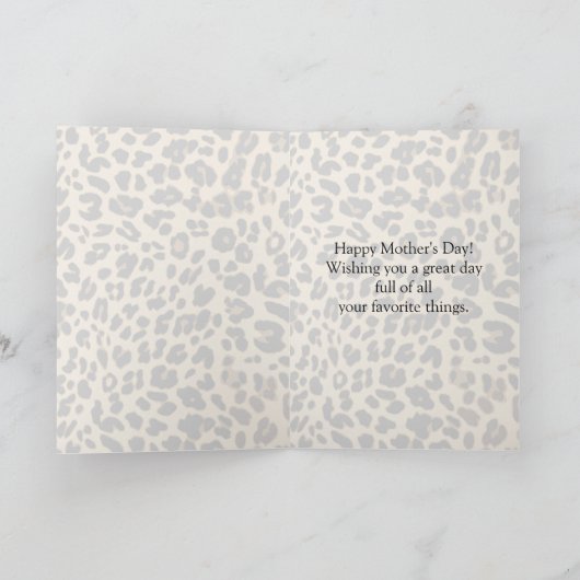 ヒョウエレガントジュエル母の日の挨拶 カード (内部)