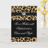 ヒョウエレガントジュエル母の日の挨拶 カード (黄色い花)