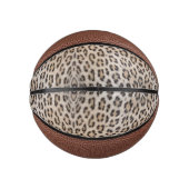 ヒョウエレガントスタイリッシュチーター毛アニマルプリント ミニバスケットボール (正面)
