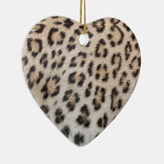 ヒョウエレガントスタイリッシュ・チーターの毛皮のプリント模様 セラミックオーナメント (右)