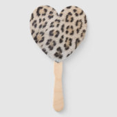 ヒョウエレガントスタイリッシュ・チーターの毛皮のプリント模様 ハンドファン (裏面)