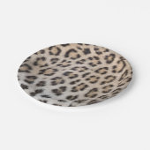 ヒョウエレガントスタイリッシュ・チーターの毛皮のプリント模様 ペーパープレート (アングル)