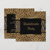 ヒョウエレガントゼブラバチェロレッテ 招待状 (正面/裏面)
