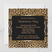 ヒョウエレガントゼブラバチェロレッテ 招待状 (裏面)