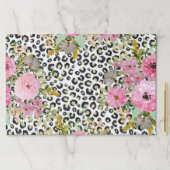 ヒョウエレガントプリントおよびフローラデザイン ペーパーパッド (インサイチュ)