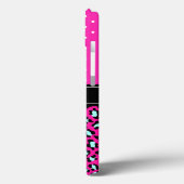 ヒョウエレガントプリントピンクドットガーリーシックカスタム Case-Mate iPhoneケース (裏面 / 左)