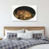 ヒョウエレガントヴィンテージクラシックアート キャンバスプリント (インサイチュ (寝室))