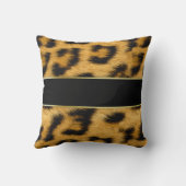 ヒョウエレガント柄モノグラム – 角枕 クッション (裏面)