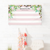 ヒョウエレガント金ゴールドとピンクビニルパーティー背景 横断幕 (インサイチュ)