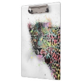 ヒョウカッコいいの水色(ばちゃばちゃ)跳ねる クリップボード (左)