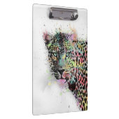 ヒョウカッコいいの水色（ばちゃばちゃ）跳ねる クリップボード (右)