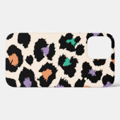 ヒョウカラフルの動物デザインと背景画 Case-Mate iPhoneケース (裏面 (横))