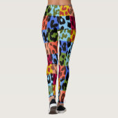 ヒョウカラフルの皮膚のパターン#19 レギンス (裏面)