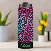 ヒョウカラフルスタイリッシュの質感ネオンフェミニン タンブラー