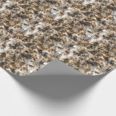 ヒョウカラフルゼブラカモフラージパターン ラッピングペーパー (角)